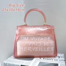 Load image into Gallery viewer, luxury brand transparent bag jelly handbag clear crossbody bags for women 2019 sac un voyage au pays des merveilles designer