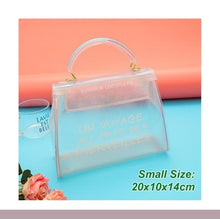 Load image into Gallery viewer, luxury brand transparent bag jelly handbag clear crossbody bags for women 2019 sac un voyage au pays des merveilles designer