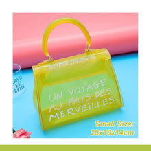 Load image into Gallery viewer, luxury brand transparent bag jelly handbag clear crossbody bags for women 2019 sac un voyage au pays des merveilles designer